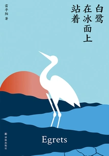 Egret Standing on the Ice