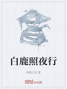 White Deer Walking at Night