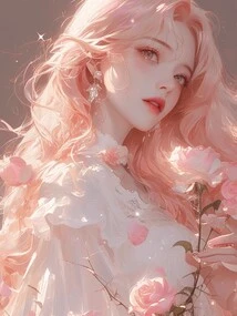 The Shadows of Flowers Are Overwhelming and Full of Spring Feelings