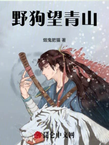 Wild Dog Looking at Green Hills