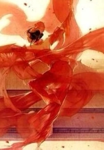 The Phoenix's Face Bathed in Fire